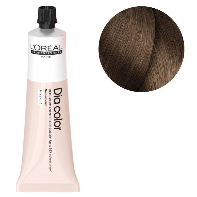 картинка Краска для волос - Loreal Dia Color 7.18 Блондин пепельный мокка 