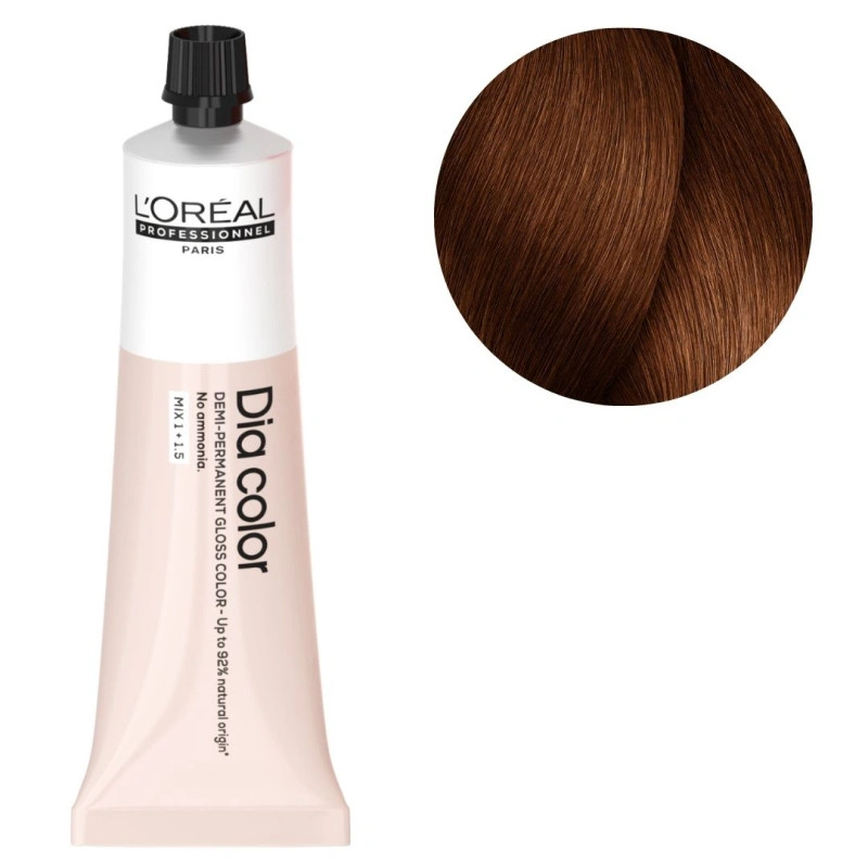 картинка Краска для волос - Loreal Dia Color 6.45 Темный блондин медный красное дерево 