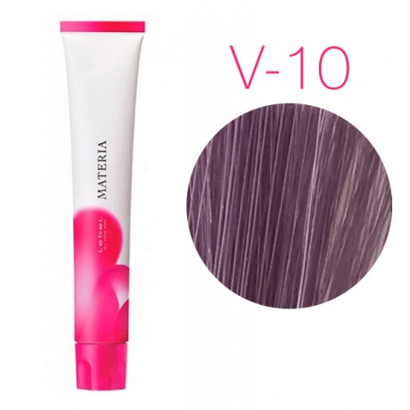 картинка Перманентная низкоаммиачная краска для волос - Lebel Materia 3D V-10 - яркий блондин фиолетовый