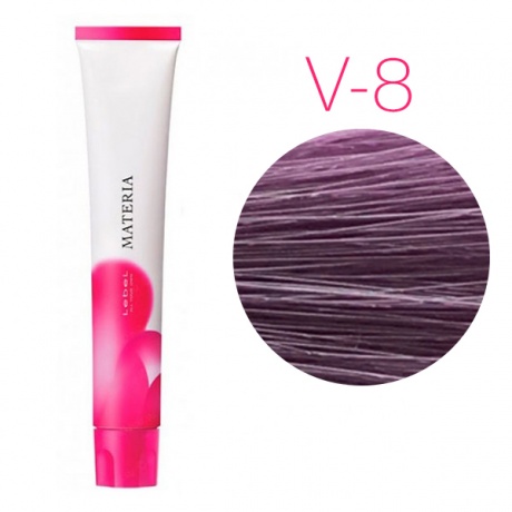 картинка Перманентная низкоаммиачная краска для волос - Lebel Materia 3D V-8 - светлый блондин фиолетовый