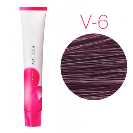 картинка Перманентная низкоаммиачная краска для волос - Lebel Materia 3D V-6 - тёмный блондин фиолетовый