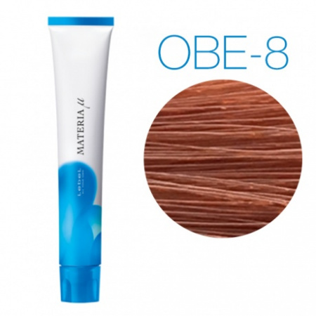 картинка Тонирующая краска для волос - Lebel Materia Lifer OBe-8 - светлый блондин оранжево-бежевый