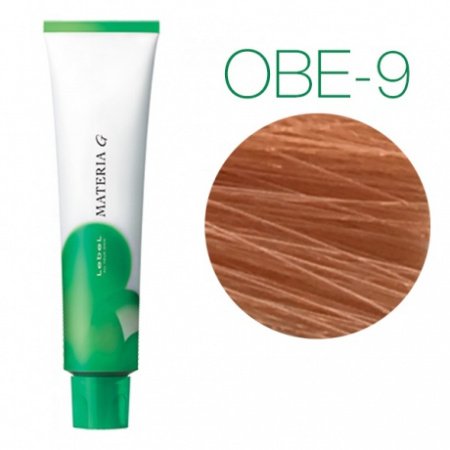картинка Перманентная краска для седых волос - Lebel Materia Grey OBe-9 - очень светлый блондин оранжево-бежевый