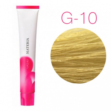 картинка Перманентная низкоаммиачная краска для волос - Lebel Materia 3D G-10 - яркий блондин жёлтый