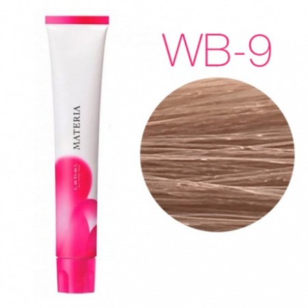 картинка Перманентная низкоаммичная краска для волос - Lebel Materia 3D WB-9 - очень светлый блондин тёплый