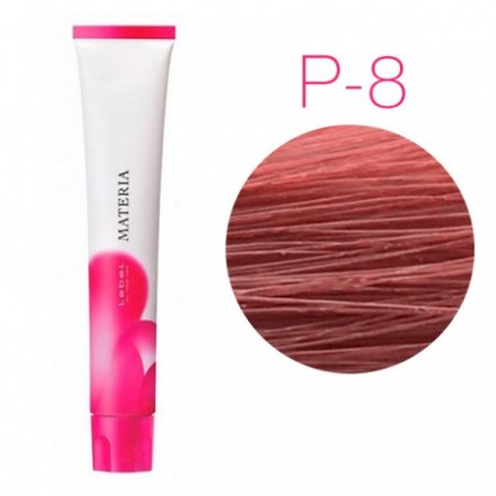 картинка Перманентная низкоаммиачная краска для волос - Lebel Materia 3D P-8 - светлый блондин розовый