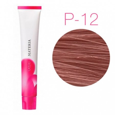 картинка Перманентная низкоаммиачная краска для волос - Lebel Materia 3D P-12 - супер блонд розовый