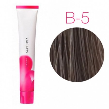 картинка Перманентная низкоаммиачная краска для волос - Lebel Materia 3D B-5 - светлый шатен коричневый