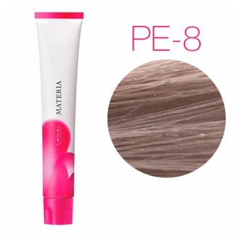 картинка Перманентная низкоаммиачная краска для волос - Lebel Materia 3D Pe-8 - светлый блондин перламутровый