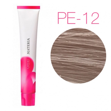 картинка Перманентная низкоаммиачная краска для волос - Lebel Materia 3D Pe-12 - супер блондин перламутровый