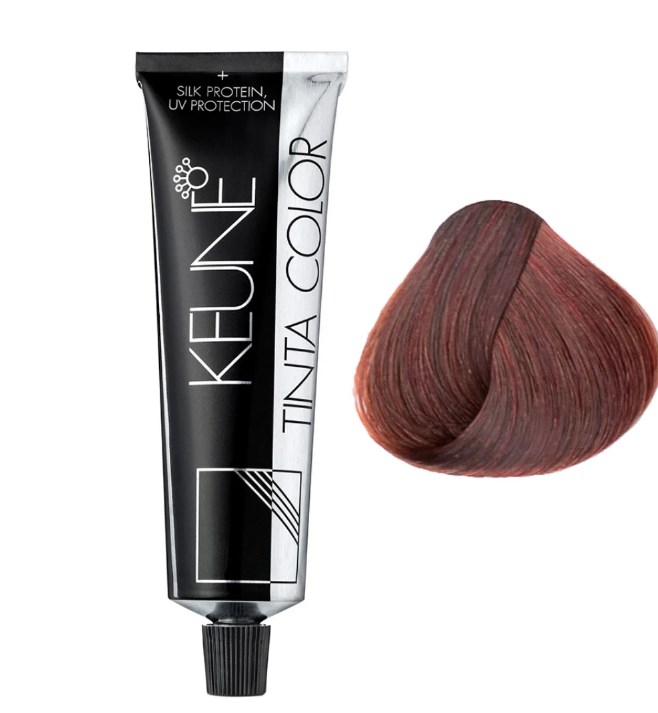 картинка Перманентная краска для волос Тинта 4.45 - Keune Tinta Color Средний медно-махагоновый шатен  