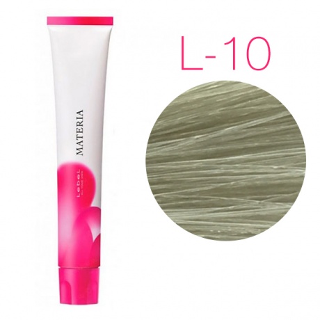 картинка Перманентная низкоаммиачная краска для волос - Lebel Materia 3D L-10 - яркий блондин лайм