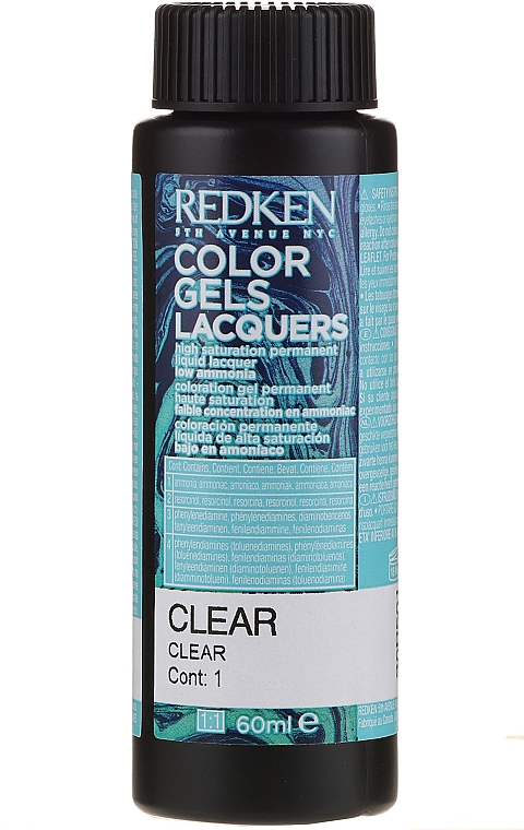 картинка Перманентный краситель-лак - Redken Color Gels Lacquers - Clear