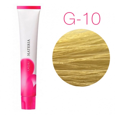 картинка Перманентная низкоаммиачная краска для волос - Lebel Materia 3D G-10 - яркий блондин жёлтый