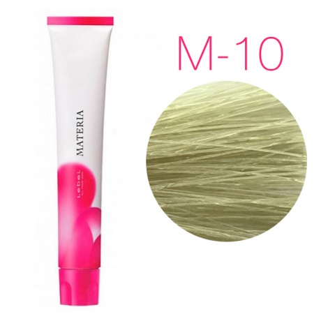 картинка Перманентная низкоаммиачная краска для волос - Lebel Materia 3D M-10 - яркий блондин матовый