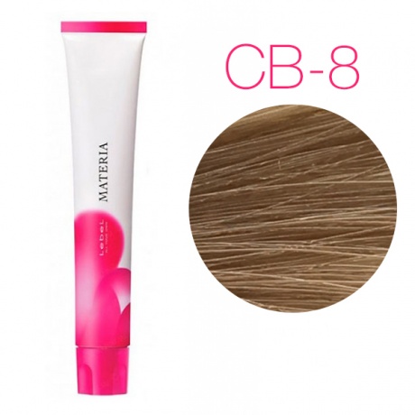 картинка Перманентная низкоаммиачная краска для волос - Lebel Materia 3D CB-8 - светлый блондин холодный