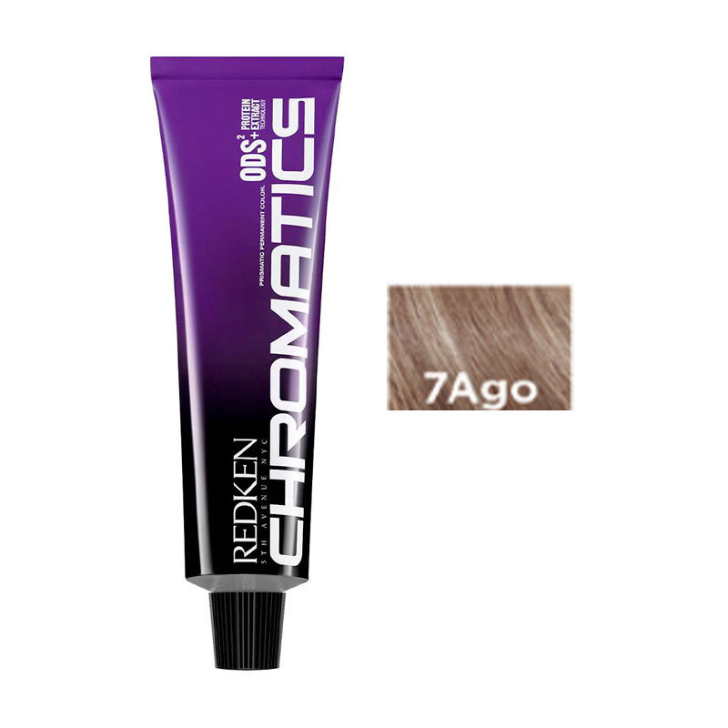 картинка Краска для волос без аммиака - Redken Chromatics Ultra Rich  7.13 AGO - пепельно-золотистый