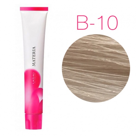 картинка Перманентная низкоаммиачная краска для волос - Lebel Materia 3D B-10 - яркий блондин коричневый