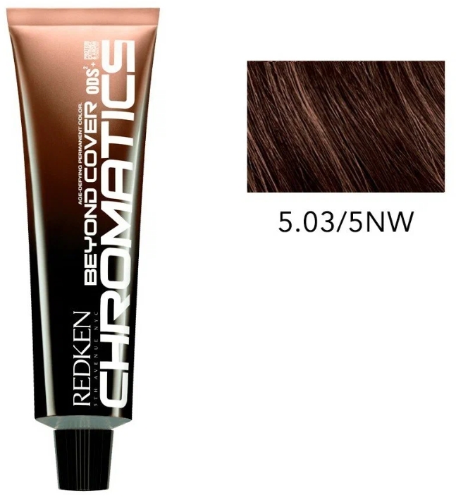 картинка Краска для волос - Redken Chromatics Beyond Cover 5.03/5NW - натуральный теплый