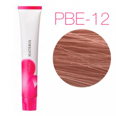 картинка Перманентная низкоаммиачная краска для волос - Lebel Materia 3D PBe-12 - супер блондин розово-бежевый