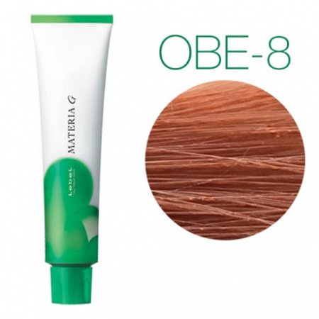 картинка Перманентная краска для седых волос - Lebel Materia Grey OBe-8 - светлый блондин оранжево-бежевый