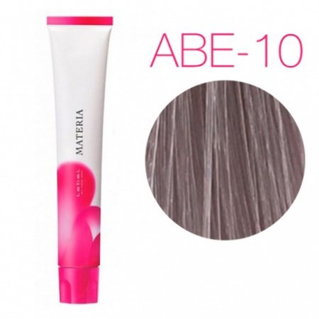 картинка Перманентная низкоаммиачная краска для волос - Lebel Materia 3D ABe-10 - яркий блондин пепельно-бежевый