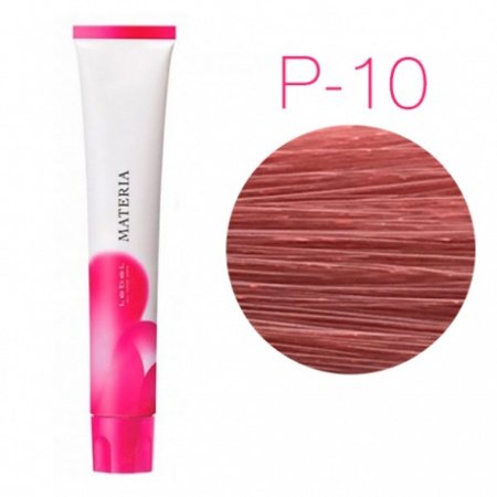 картинка Перманентная низкоаммиачная краска для волос - Lebel Materia 3D P-10 - яркий блондин розовый