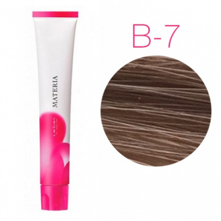 картинка Перманентная низкоаммичная краска для волос - Lebel Materia 3D B-7 - коричневый блондин